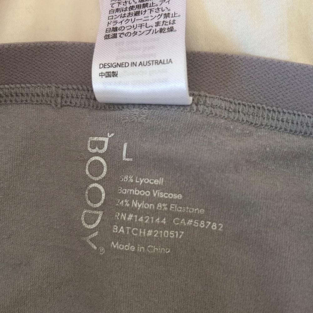 NWOT (bundle of 4) BOODY G-String Bamboo Underwear Size L / Mist Color - Picture 9 of 15
